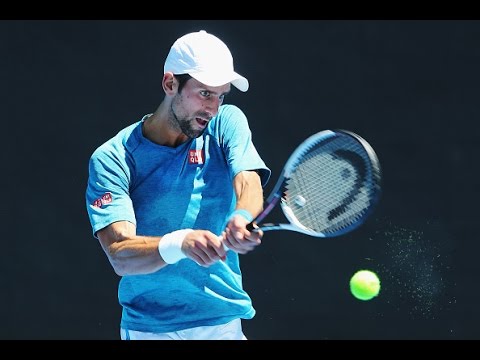Тренировка Новака Джоковича на Australian Open